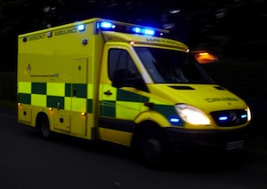 The ambulance took 26 minutes to get to the injured pensioner. 