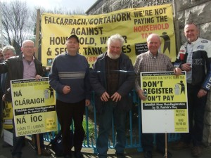 Can't Pay protestors from Falcarragh/Gortahork