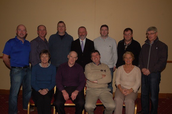 The Donegal Sports Star Awards Committee who are preparing for their 37th annual presentation function in the Mount Errigal Hotel on Friday, January 25th. Included at front are May Logue (Assistant Secretary); Patrick McLaughlin (Treasurer); Neil Martin (Chairperson) and Grace Boyle (Secretary). Back from left – Myles Sweeney, Gerry Davenport, Paul Callaghan, Bartley McGlynn, Niall Blaney, Seamus Curran and Paul McDaid