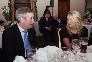Richard Moat, chief financial officer Eircom with Lisa McKelvey.