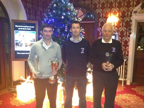 Winner Oliver Plunkett and runner up Sean Murphy with capatin PAddy Mc Daid
