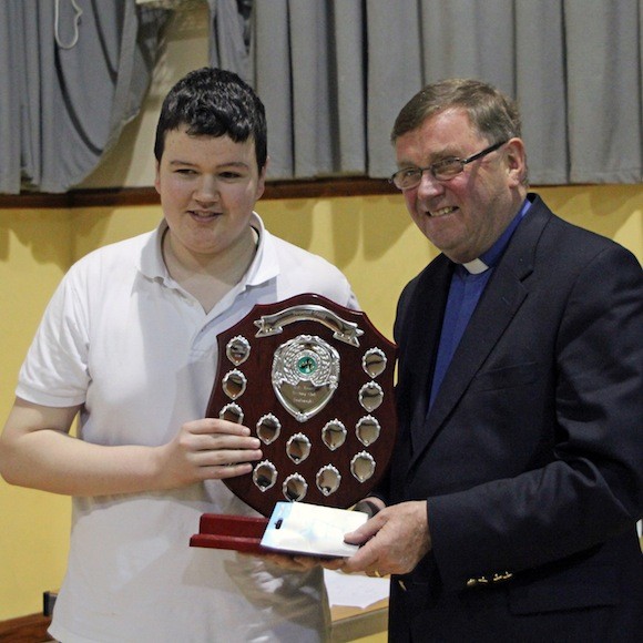 Michael gets his trophy