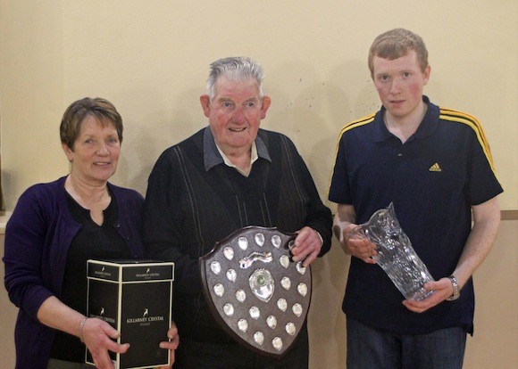 sobel Duncan and Mervyn White, with club chairman, Johhny Conlon. 