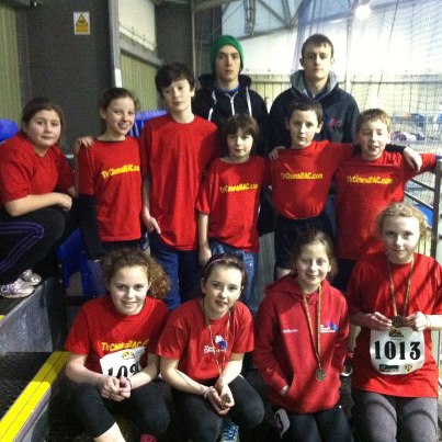 A group of club juvenile’s at the Ulster/ANI Indoors in Magherafelt on Saturday last