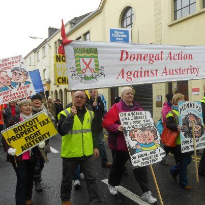 Donegal protestors in Sligo on Saturday