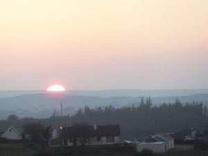 Sun going down at Derryreel Falcarragh by Robert McClean for donegaldaily.com