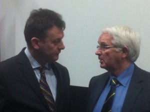 County Manager Seamus Neely with Cllr Bernard McGuinness at today's launch