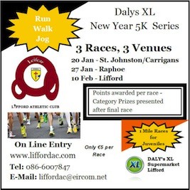 Lifford AC 3 Race Series 2013