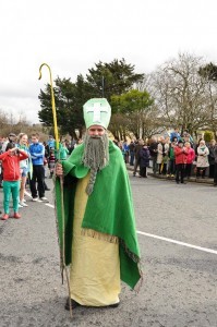 St Patrick at last year's Carrigart parade