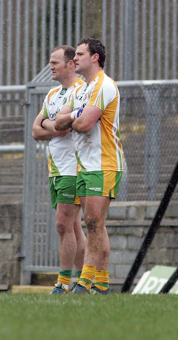 Murphy and McFadden in Ballybofey against Kerry. They'll be back there for Tyrone in May www.donegaldaily.com