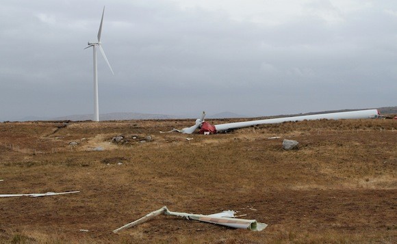 collapsed turbine