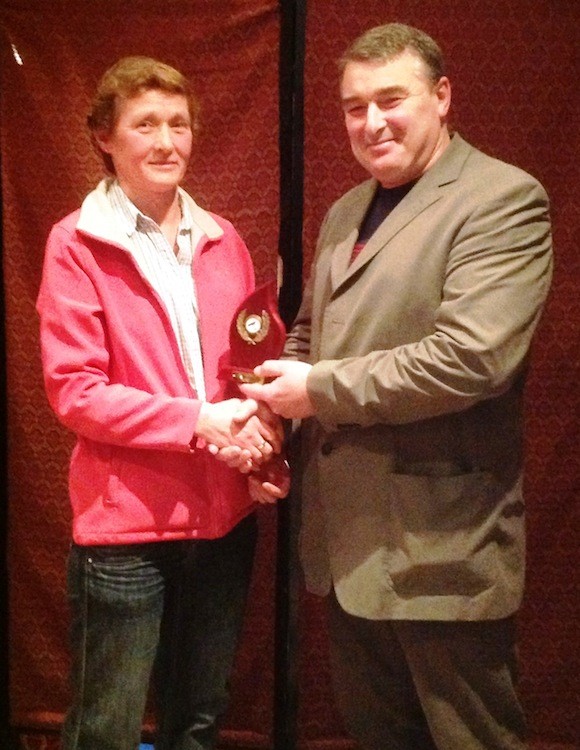 Master Athlete female -Marie Rooney receives award