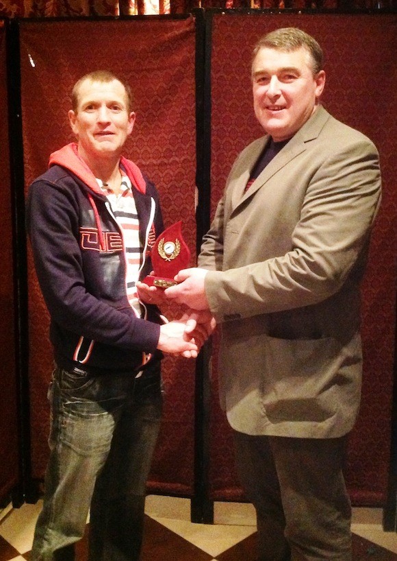  Master athlete –male –Paul Ward receives award