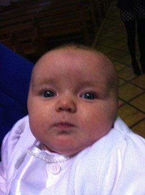  Welcome to Katie Marie Sharkey who was baptised in St. Mary's recently.	 