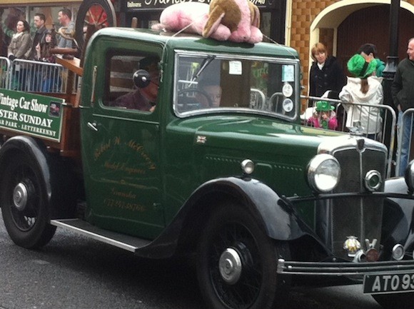 One of the many vintage cars on display in Letterkenny.