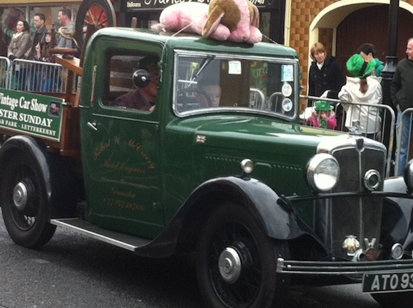 One of the many vintage cars on display in Letterkenny.