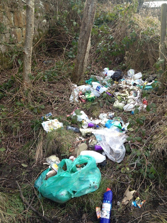 nappies dumped near Bundoran