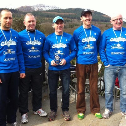 The victorious Donegal Mountain Rescue Team