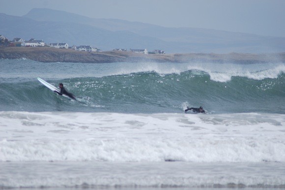 Kian and Shane on the waves