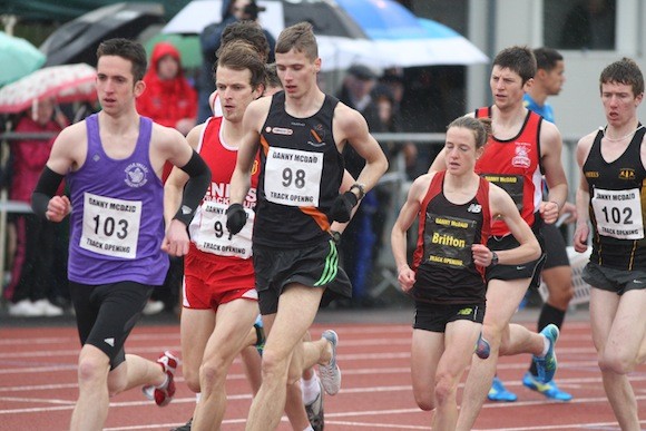Fionnuala Britton took on the men in a mixed 3k
