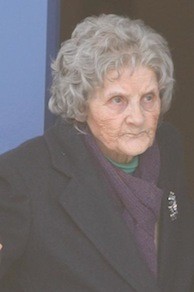 89 yr old Nora Gildea at Letterkenny courthouse yesterday.