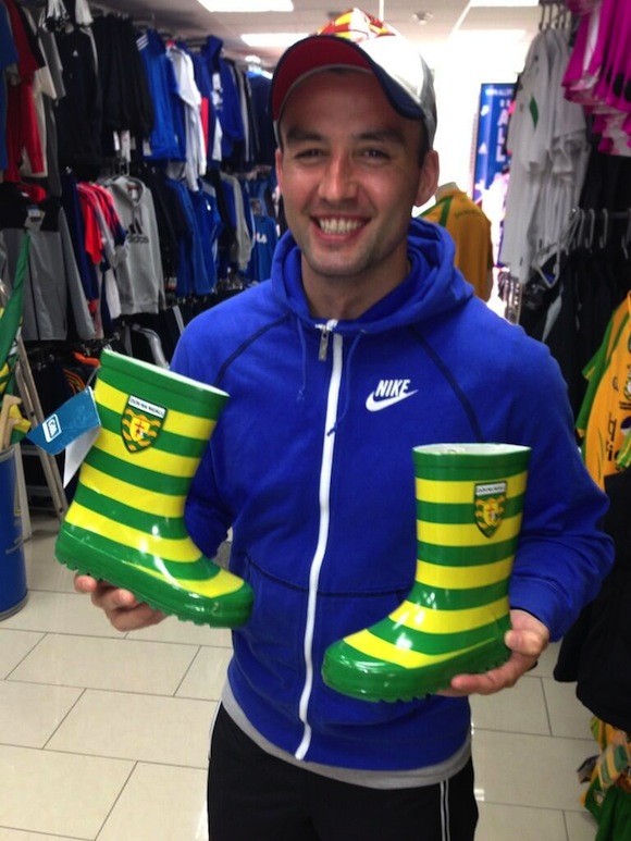 Karl Lacey - caught on camera with his new boots in All Sports