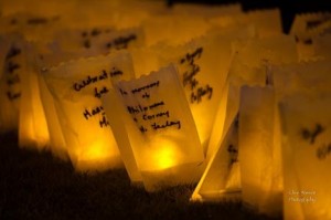 Relay for Life Luminara Ceremony.  Photo:- Clive Wasson