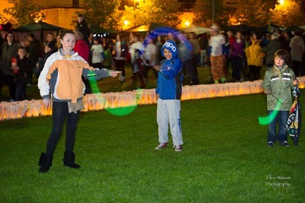 Relay for Life Luminara Ceremony.  Photo:- Clive Wasson