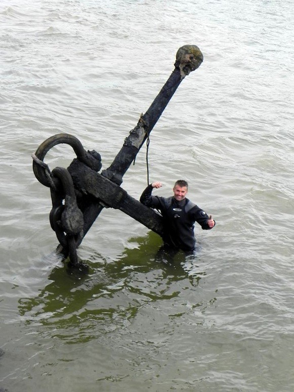 David's anchor! Set to be brought ashore again