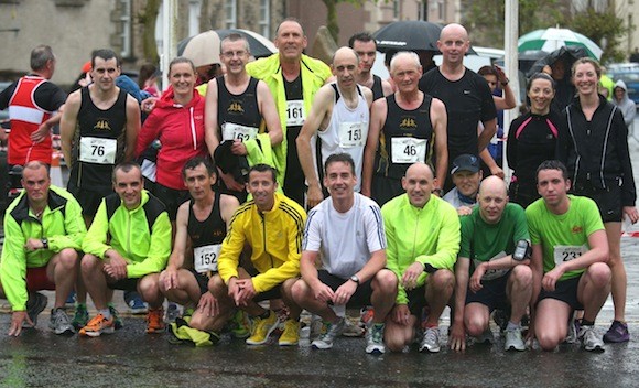 Letterkenny AC runners who competed in the Lifford 5k Road Race  PIC GARY FOY