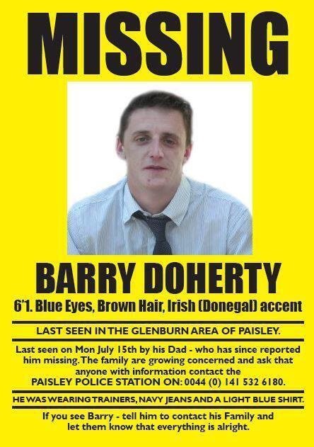 Have you seen Barry? His family want to hear from him.