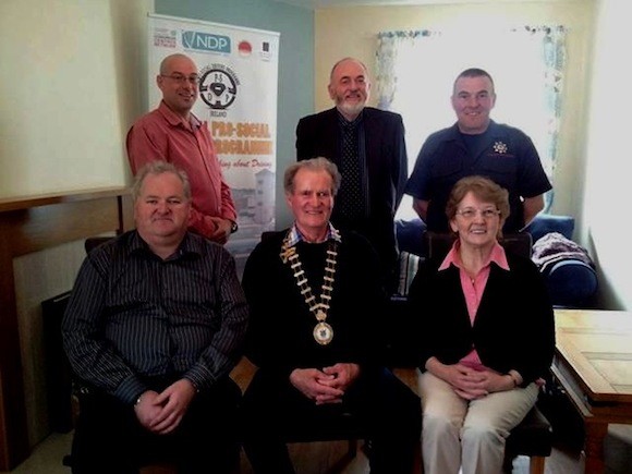 Mayor McGarvey calls by to meet the Pro-Social Driving team
