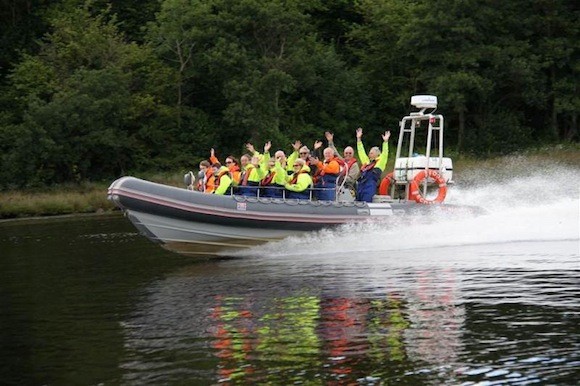 Hitting the water aboard the RIB in Donegal Town. Donegal Bay Waterbus has sailings today