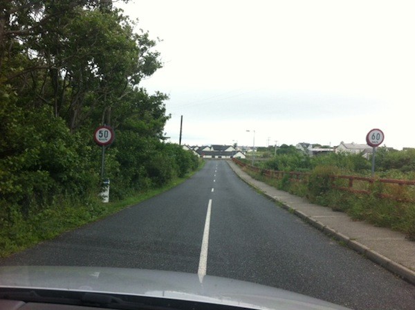 The speed signs in Burtonport are causing confusion!