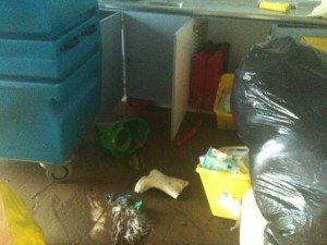 Many personal items were destroyed in the flood.
