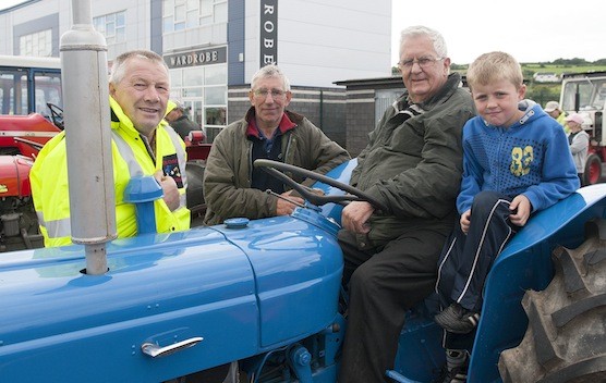 Taking a breather at the mid-way point at the Drumoghill NS Tractor Run.