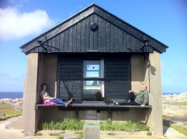 Time to relax at Derek HIll's hut