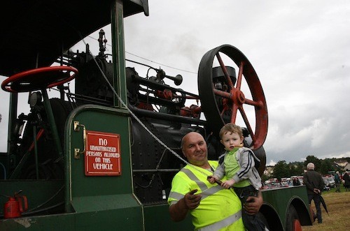 Charlie and Lee Patton, Stranorlar at the Finn Valley Vintage Rally and Threshing Day last year.