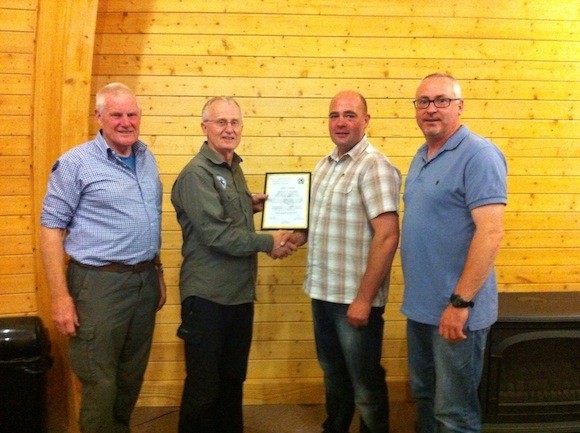 Left to right, Neil Powell - Training Officer SARDA Ireland North, Dave Marsh - Secretary NSARDA, Garret Wilson - Sarda Ireland North, Pete Brown - Chairman SARDA Ireland North 