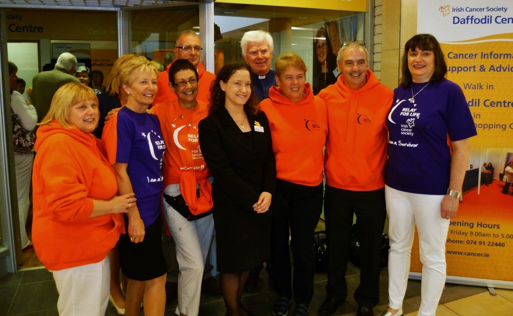 Relay For Life Donegal Committee Members with Cancer Specialist Nurse Teraze Toby and Reverend Stewart