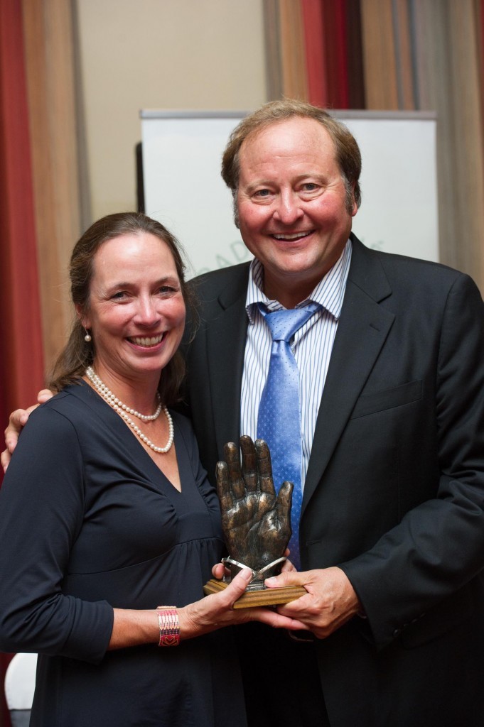 Nancy Scweitzer and Governor, Brian Scweitzer, Tip O'Neill Diaspora Award recipient, Photo- Clive Wasson