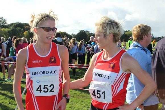 Anne Marie and Natasha after their superb runs. Pic by Gerry Farnan.