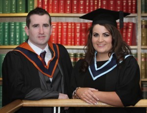 Mark and Kirsty Boland who both graduated at LYIT this week.  Mark received his degree in Mechanicl Engineering while Kirsty received her degree in Administration and Management.