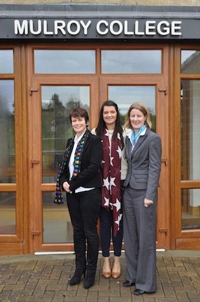  Mulroy College Milford teachers who are taking part in Monday’s Dublin City Marathon, Finnola Beirne, Angela Gallagher and Aisling McAteer. Missing is Laura Lynch and Phyllis Gallagher from Errigal College in Letterkenny.