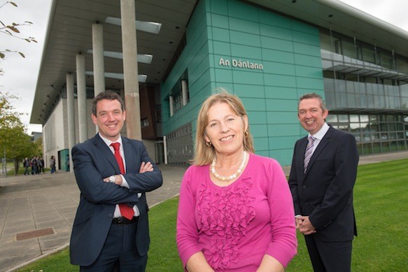LYIT Careers Fair, Catherine Lyster, Billy Bennett and Paul Hannigan  Pic: Clive Wasson