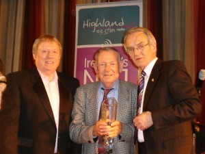 Packie pictured with Pio McCann and Brian Coll in 2010