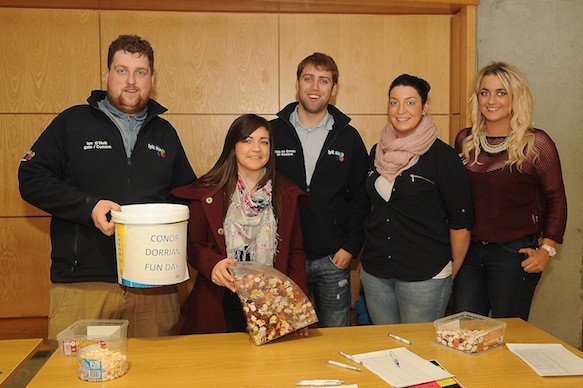 Ian O Neill, Noelle East, Brian McElwaine, Derbhla Gilhooley and Tanya Russell pictured at the Fun Day which was organised for Conor 'Shorty 'Dorrian who is a student in Letterkenny Institute of Technology and a dedicated basketball player who is undergoing medical treatment at the moment.