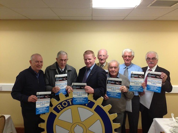 Member of Letterkenny Roatary Club with Dr. John Murray head of Little Angels Hostel