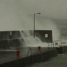 Narin Pier storm donegaldaily.com