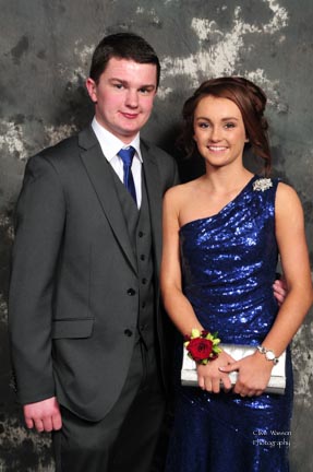 Mark Magee and Naomi Wasson at the Royal and Prior Comprehensive School Raphoe's Prom in An Grianan Hotel Burt.  Photo Clive Wasson